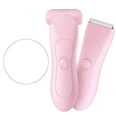 Produktbild von Intimrasierer Damen,Sanfter 2-in-1 Elektr. Rasierer für Intimbereich, Bikini-Trimmer,wasserdicht,geeignet für Körper-&Gesichtsbehaarung, Damengeschenk