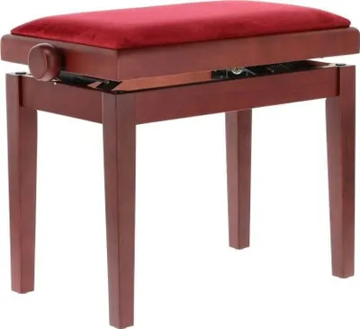 Image de GEWA Banc de piano Deluxe Tabouret de piano en bois Acajou