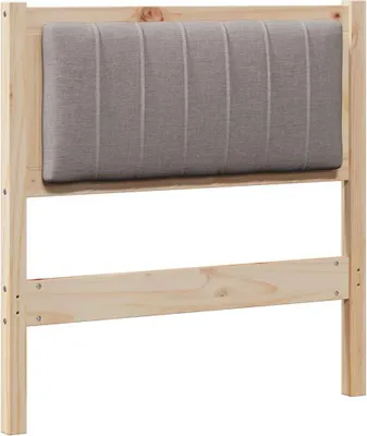 Produktbild von vidaXL Gepolstertes Kopfteil Braun 75 cm Massives Kiefernholz