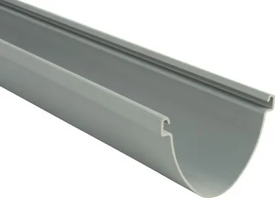 Produktbild von Marley Duplex Dachrinne Kunststoff halbrund Fenstergrau RAL 7040 RG 80 mm L= 2000 mm