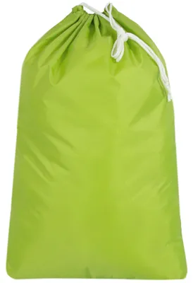 Produktbild von Wäschesack mit Kordelzug, 100 % Polyester, 52x75 cm, grün, KI-generiertes Bild