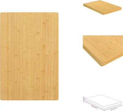 Produktbild von vidaXL Tischplatte 60x100x4 cm Bambus - Tischplatten