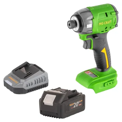 Immagine prodotto di Avvitatore a impatto a batteria Procraft PS22bb 20 V 230 Nm 1/4" Brushless Solo - senza batteria, senza caricabatterie