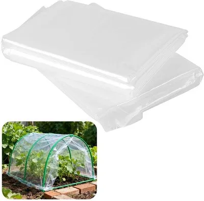 Obrázek produktu pro Ochranná fólie pro zahradu z polyethylenu, rozměry 2 x 15 metrů – vodotěsná, odolná nárazům, chrání před povětrnostními vlivy – plastová fólie