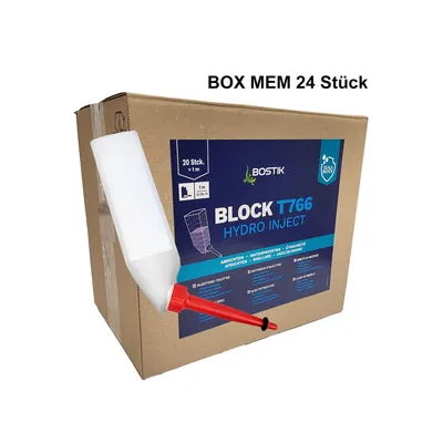 Produktbild von BOX BOSTIK BLOCK T766 HYDRO INJECT (MEM) Injektionstrichter 24 Stück