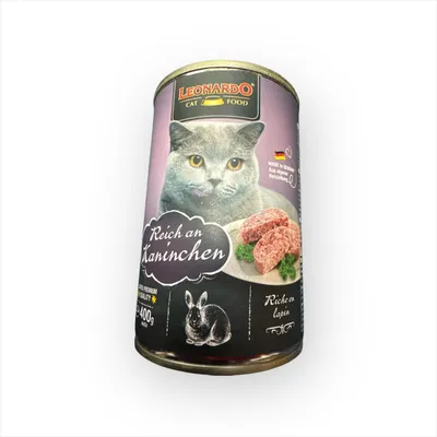 Produktbild von Leonardo Nassfutter - Reich an Kaninchen - 6 x 400 g