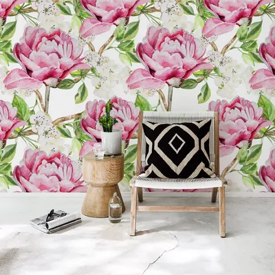 Produktbild von Coloray Fototapete 104x70 cm Latextapete Magicstick - Pfingstrosenblumen