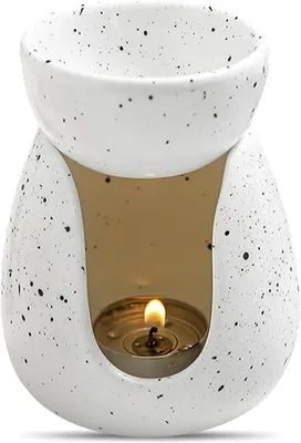 Productafbeelding van Oliebrander voor Aromatherapie - Keramische Diffuser en Kaarsenhouder voor Feestdagen