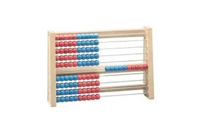 Produktbild von WISSNER® aktiv lernen - 100 er Rechenrahmen, ab 3 bis 99 Jahre , rot/blau - RE-Wood®