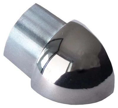 Produktbild von Dalsys Außeneck für Fliesenschiene Viertelkreisprofil Edelstahl Poliert 10mm, Fliesenprofil