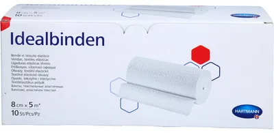 Produktbild von Hartmann Idealbinden ohne Verbandklammer 10 Stück 8 cm x 5 m