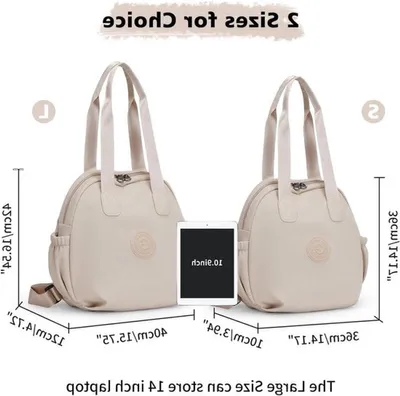 Damen Große Kapazität Handtasche und Rucksack 2-in-1 Wasserdichte Nylon Schultertasche für den täglichen Gebrauch