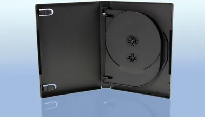 Produktbild von 100 DVD Hüllen / 5fach 5er DVD Box / schwarz