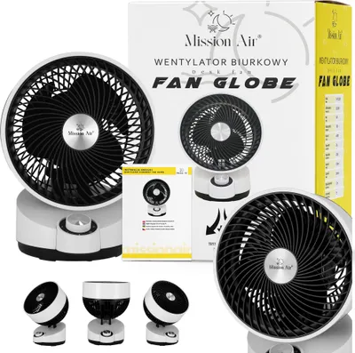 Zdjęcie produktu dla Wentylator biurkowy FAN GLOBE