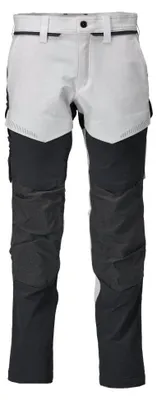 Image de Pantalon de travail avec poches genouillères MASCOT Customized - 22379-311-Blanc-48-90