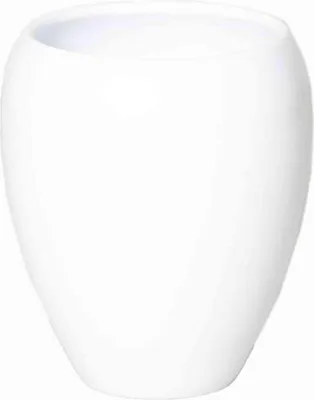 Produktbild von INNA-Glas Keramik Übertopf, Ø16cm, 19cm, weiß - Deko Topf/Blumentopf Keramik