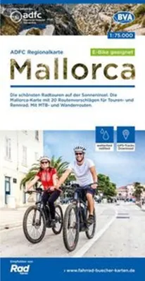Immagine prodotto di Carta regionale ADFC di Maiorca, 1:75.000, resistente agli strappi e alle intemperie, download tracce GPS