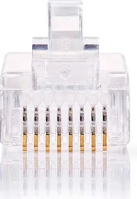 Produktbild von Nedis RJ45-Stecker - Stecker - Solid UTP CAT5e - Gerade - Vergoldet - 10 Stück - Polycarbonate - Transparent - Box