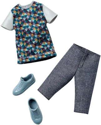 Produktbild von Barbie Puppenkleidungs-Set für Ken mit Schuhen, Schmuck und weiteren Accessoires