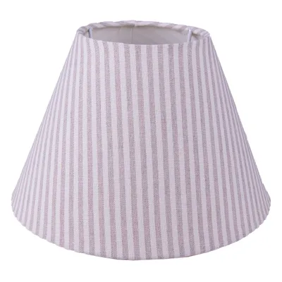 Zdjęcie produktu dla Clayre & Eef Abażur Ø 23x15 cm Beżowo-białe bawełniane paski
