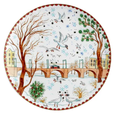 Produktbild von Sammelkollektion 23 Weihnachtsklänge II flacher Teller 22 cm