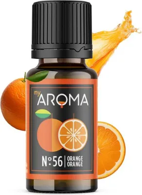 Produktbild von myAROMA flavour drops – Orange 10ml, zuckerfrei, kalorienfrei & vegan, natürliches Aroma ohne künstliche Farbstoffe