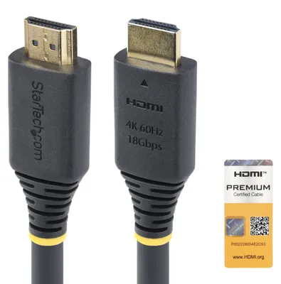 Zdjęcie produktu dla StarTech.com HDMI2-CABLE-4K60-10M, 10 m, HDMI Typu A (Standard), HDMI Typu A (Standard), 18 Gbit/s, Audio Return Channel (ARC), Czarny
