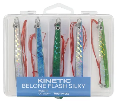 Produktbild von Kinetic Belone Flash Silky Mix Blinker - 5 Hornhechtköder, Gewicht:16g