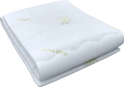 Produktbild von Matratzenbezug Aloe Vera geeignet für Matratzen 10 bis 12 cm für Allergiker Reißverschluss Bezug