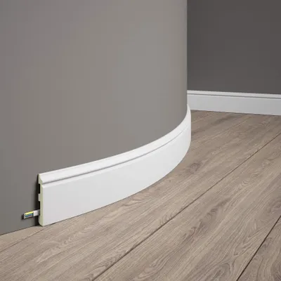 Produktbild von Mardom flexible Sockelleiste MD018F Profoam 13 x 80 x 2000 mm Weiß Fußleiste