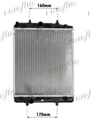 Produktbild von FRIGAIR 0103.3069 Kühler Wasserkühler Motorkühler für TOYOTA AYGO (WNB1, KGB1) für CITROËN C1 (PM, PN) passend für PEUGEOT 107 Schrägheck (PM, PN)