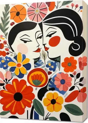 Produktbild von Bild 50x70cm Blumenromanze