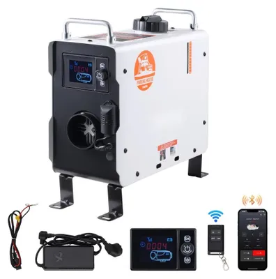 Zdjęcie produktu dla Nagrzewnica powietrza 12V/24V 2kW z aplikacją Bluetooth i zdalnym sterowaniem - Alarm CO dla bezpiecznego ogrzewania