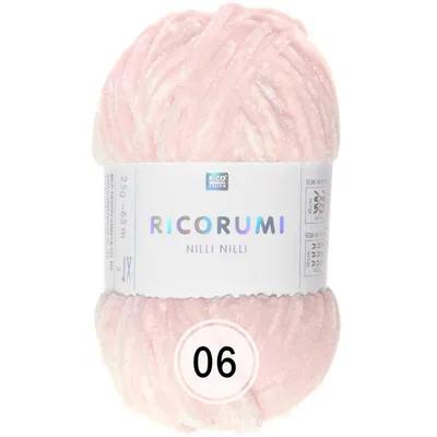 Produktbild von Rico Design Ricorumi Nilli Nilli (25g/65m) weiches Chenillegarn 06 rosa