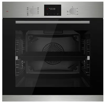Produktbild von Böhme Einbaubackofen HB60F78PPX mit versenkbare Knebel, Edelstahl Glas mit Heißluft, Timer, 1-fach Teleskopauszug