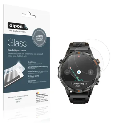 Produktbild von 2x Schutzfolie für idomars YK15 matt - Anti-Shock 9H Folie dipos Glass Kunststoffglas