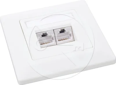 Image de SX9-2-6-STP-WH - prise 2x RJ45 CAT6 STP