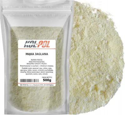 Zdjęcie produktu dla MĄKA JAGLANA 500g Naturalna z prosa kaszy jaglanej świeża jakość Kol-Pol