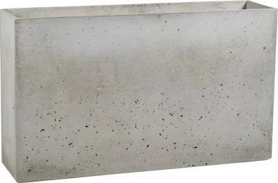 Zdjęcie produktu dla Donica Betonowa Zewnętrzna Na Dwór Z Otworami Zadora MURO XL 120x30x70 szary naturalny