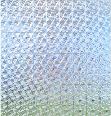 Image de Film adhésif pour fenêtre, effet 3D, effet laiteux opaque, 44,5 x 200 cm, sans colle, pour salle de bain
