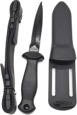 Produktbild von ABYSSTAR Squash Tauchermesser Unisex Schwarz 12cm Tauchen Wassersport Equipment