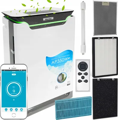 Produktbild von Luftreiniger 80M2 Hepa, Ionisator, Wifi, Leise - Warmtec Ap350W+