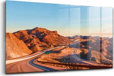 Produktbild von Bilder auf glas - Einteilig - Wanddekoration - Glas Bilder - 120x60 - Felsenschlucht
