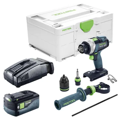 Image de Perceuse-visseuse sans fil Festool TDC 18/4-Basic 18 V 75 Nm Brushless + 1 batterie 5,0 Ah + chargeur rapide + Systainer
