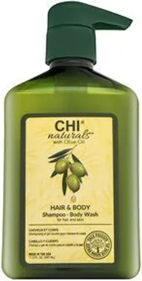 Produktbild von CHI Naturals with Olive Oil Hair & Body Shampoo Shampoo für Haare und Körper 340 ml