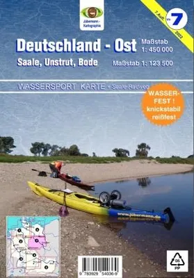 Image de Carte des sports nautiques / Allemagne de l'Est pour le canoë et l'aviron