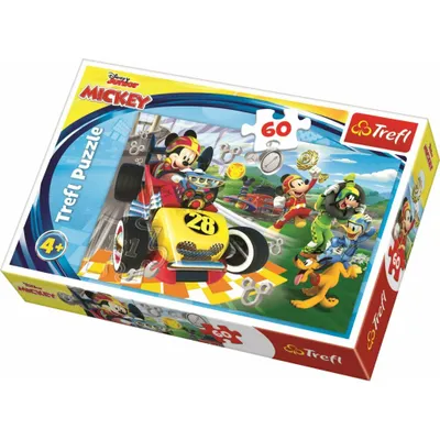Obrázek produktu pro Trefl Puzzle Mickey Mouse a závodníci / 60 dílků