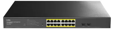 Produktbild von Cudy Gigabit PoE+ Switch GS1016EPS2 16 Ports 200W 2x SFP 1.25G L2-Management 19" Rack