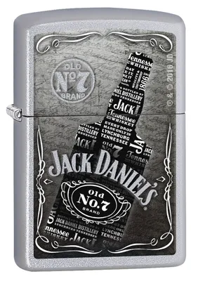 Obrázek produktu pro Zapalovač ZIPPO 60003263 Láhev Jack Daniels 205 Satin Chrome