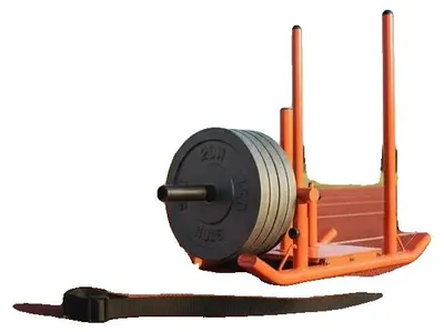 Productafbeelding van Gewichtsschijfhouder, krachtschijf voor krachttraining, compatibel met gewichtsschijven, oranje